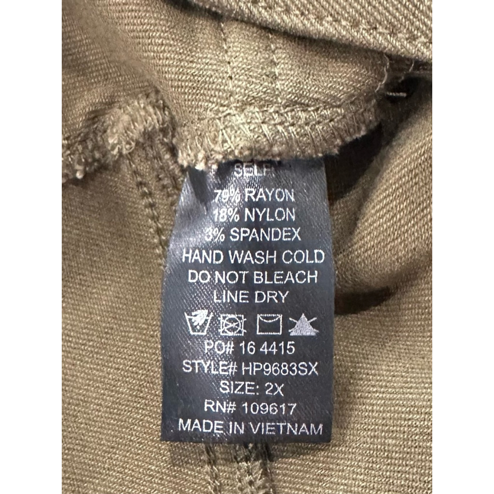 Women's Shinestar Pants Size 2X Green - Picture 5 of 6